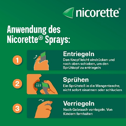 nicorette fruit & mint Spray 1 mg Nicotin/Sprühstoß nicorette