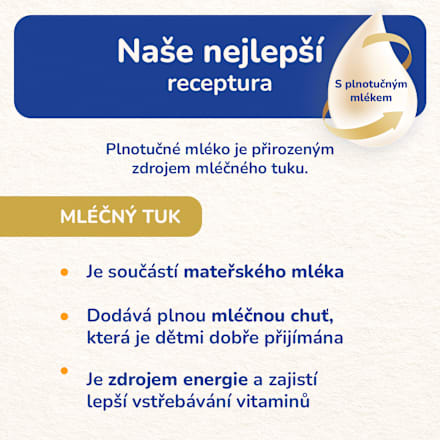 pokračovací mléčná kojenecká výživa Premium HMO 4, 24m Sunar