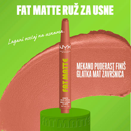FAT MATTE karmin za usne- 01 Cozy Whipped NYX PROFESSIONAL MAKEUP