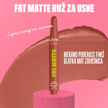 FAT MATTE karmin za usne - 04 Rose Robe NYX PROFESSIONAL MAKEUP