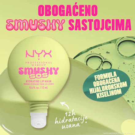 SMUSHY SOS maska za usne - 01 green sereni-tea NYX PROFESSIONAL MAKEUP