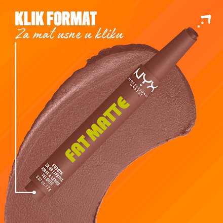 FAT MATTE karmin za usne -  08 Toasty Taupe NYX PROFESSIONAL MAKEUP