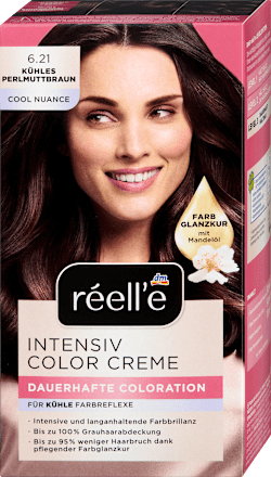 Haarfarbe Intensiv Color Creme 6.21 Kühles Perlmuttbraun réell‘e