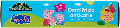Dentifricio anticarie Peppa Pig ANTICA ERBORISTERIA