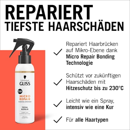 Sprühkur Micro Repair Schwarzkopf GLISS
