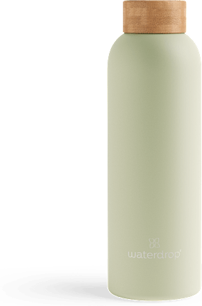 Thermoflasche Steel Bottle Pastel Olive waterdrop