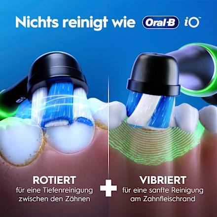 Elektrische Zahnbürste Duo iO3 Matt schwarz & blau Oral-B