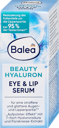 Pleťové sérum na pokožku okolo očí a pier Beauty Hyaluron Balea
