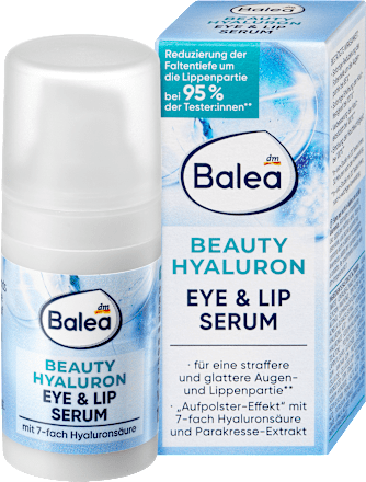 Pleťové sérum na pokožku okolo očí a pier Beauty Hyaluron Balea