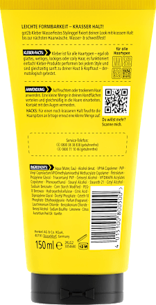 Kleber wasserfestes Styling Gel got2b