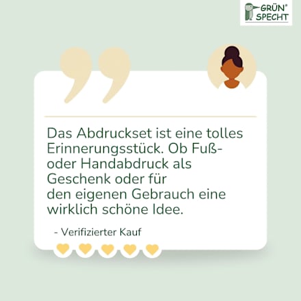 Baby-Abdruckset Grünspecht