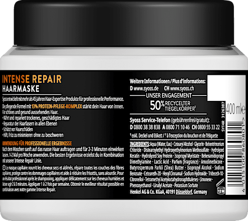Haarmaske Intense Repair syoss