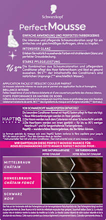 Permanente Schaumcoloration - Nr. 388 Dunkles Rotbraun Schwarzkopf Perfect Mousse