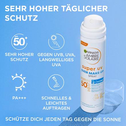 Sonnenspray Gesicht Over Makeup super UV LSF 50 Garnier Ambre Solaire