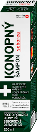 KONOPNÝ šampon na vlasy seborea cemio