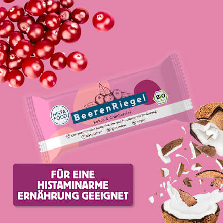 Müsliriegel Kokos & Cranberries HistaFood