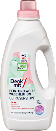 Fein-& Wollwaschmittel Lotion Ultra Sensitive Denkmit