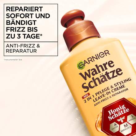 Leave-In Creme 2in1 Pflege & Styling Honig Schätze Wahre Schätze