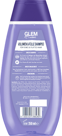 Shampoo Volumen & Fülle Kollagen & Wasserlilien-Extrakt Schwarzkopf GLEM vital
