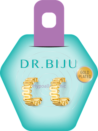 Hipoalergene naušnice ring gold DR. BIJU