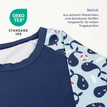 Wiederverwendbares Schwimm-Set Wal 1-2 Jahre Bambino Mio