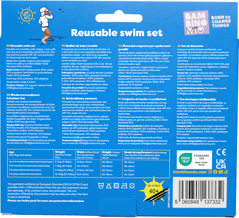 Wiederverwendbares Schwimm-Set Obst 1-2 Jahre Bambino Mio