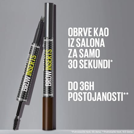 Olovka za obrve Brow Inserts – 4.5 Ash Brown MAYBELLINE NEW YORK
