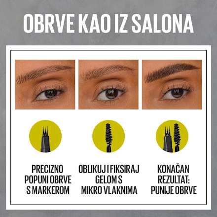 Olovka za obrve Brow Inserts – 05 Deep Brown MAYBELLINE NEW YORK