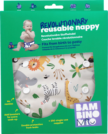 Stoffwindel wiederverwendbar Safari Bambino Mio