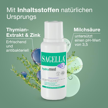 SAGELLA hydramed ACTI 3 Waschlotion für die Pflege des Intimbereichs SAGELLA