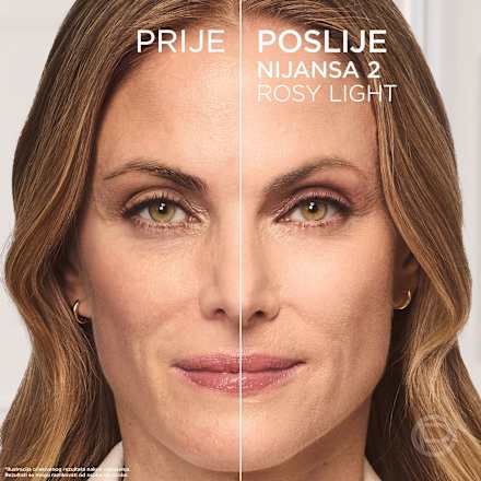 Kremasti puder True Match – 2 Rosy Light L'ORÉAL PARiS