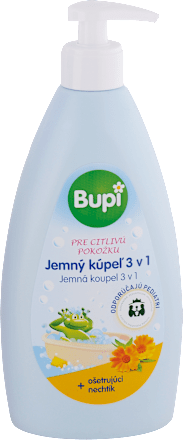 Jemný kúpeľ s nechtíkom a panthenolom 3 v 1 Bupi