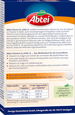 Vitamin D3 2500 I.E. Abtei