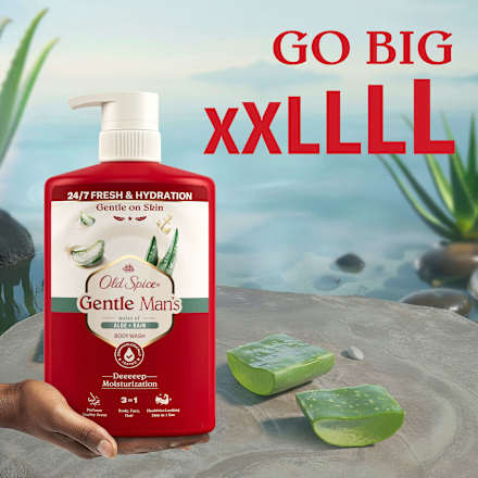 Duschgel Gentle Man´s Aloe + Rain 3in1 Old Spice