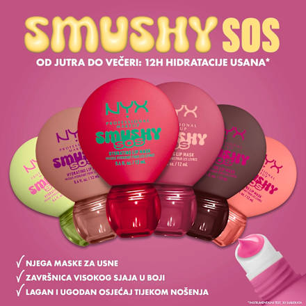 Hidratantna maska za usne Smushy SOS – 02 Shea So Smooth NYX PROFESSIONAL MAKEUP