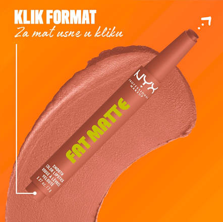 Ruž za usne Fat Matte – 01 Cozy Whipped NYX PROFESSIONAL MAKEUP