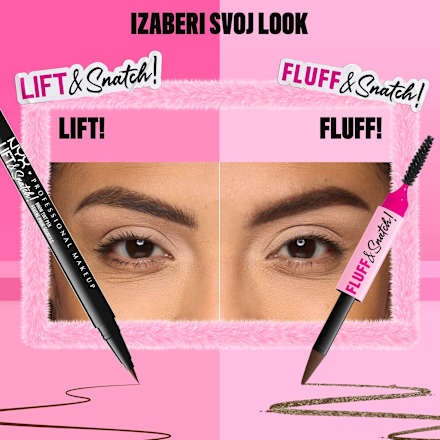 Olovka za obrve Fluff & Snatch! – 07 Espresso NYX PROFESSIONAL MAKEUP