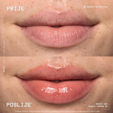 Hidratantna maska za usne Smushy SOS – 03 Peachy Pamper NYX PROFESSIONAL MAKEUP
