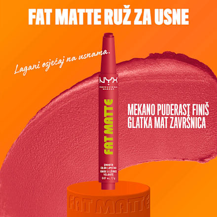 Ruž za usne Fat Matte – 10 Flamingo Feather NYX PROFESSIONAL MAKEUP