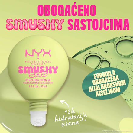 Hidratantna maska za usne Smushy SOS – 01 Green Sereni-Tea NYX PROFESSIONAL MAKEUP