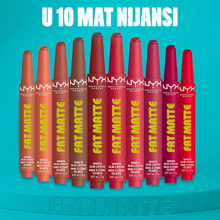 Ruž za usne Fat Matte – 15 Fuzzy Flame NYX PROFESSIONAL MAKEUP