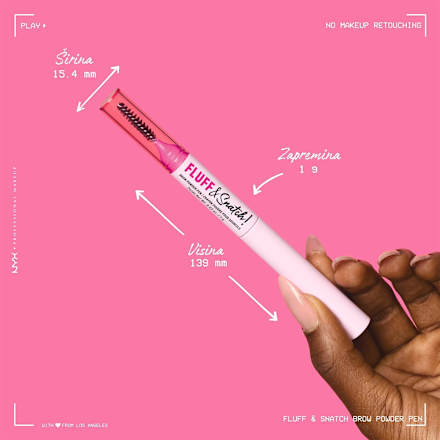Olovka za obrve Fluff & Snatch! – 08 Black NYX PROFESSIONAL MAKEUP