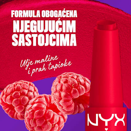 Ruž za usne Fat Matte – 15 Fuzzy Flame NYX PROFESSIONAL MAKEUP