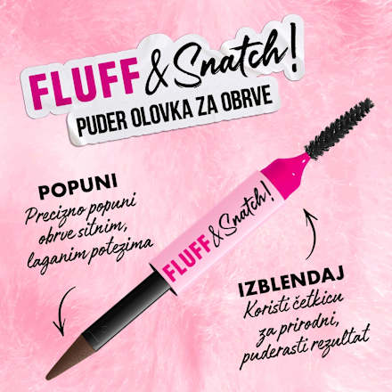 Olovka za obrve Fluff & Snatch! – 08 Black NYX PROFESSIONAL MAKEUP