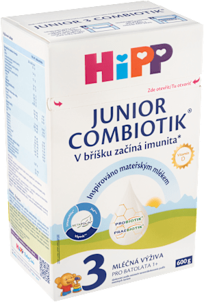 pokračovací mléčná kojenecká výživa 3 Combiotik 12m HiPP