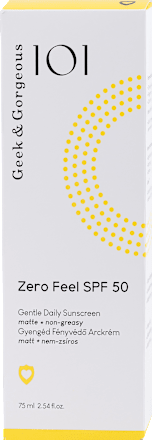 Zero Feel krema za lice, za zaštitu od sunca, SPF 50 Geek&Gorgeous