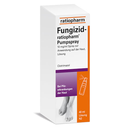 Fungizid-ratiopharm Clotrimazol Pumpspray zur Anwendung auf der Haut ratiopharm