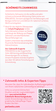 Zahnpasta Schönheits Zahnweiß Perlweiss
