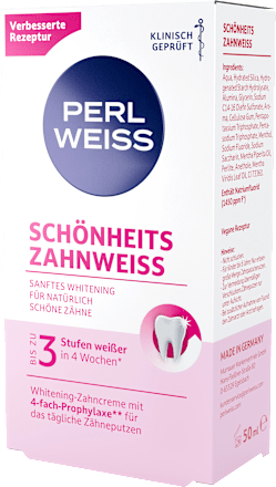 Zahnpasta Schönheits Zahnweiß Perlweiss