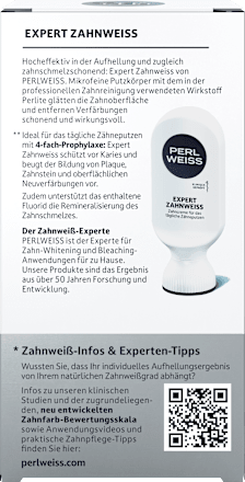 Zahnpasta Expert Zahnweiss Perlweiss